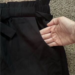 Black high waisted shorts